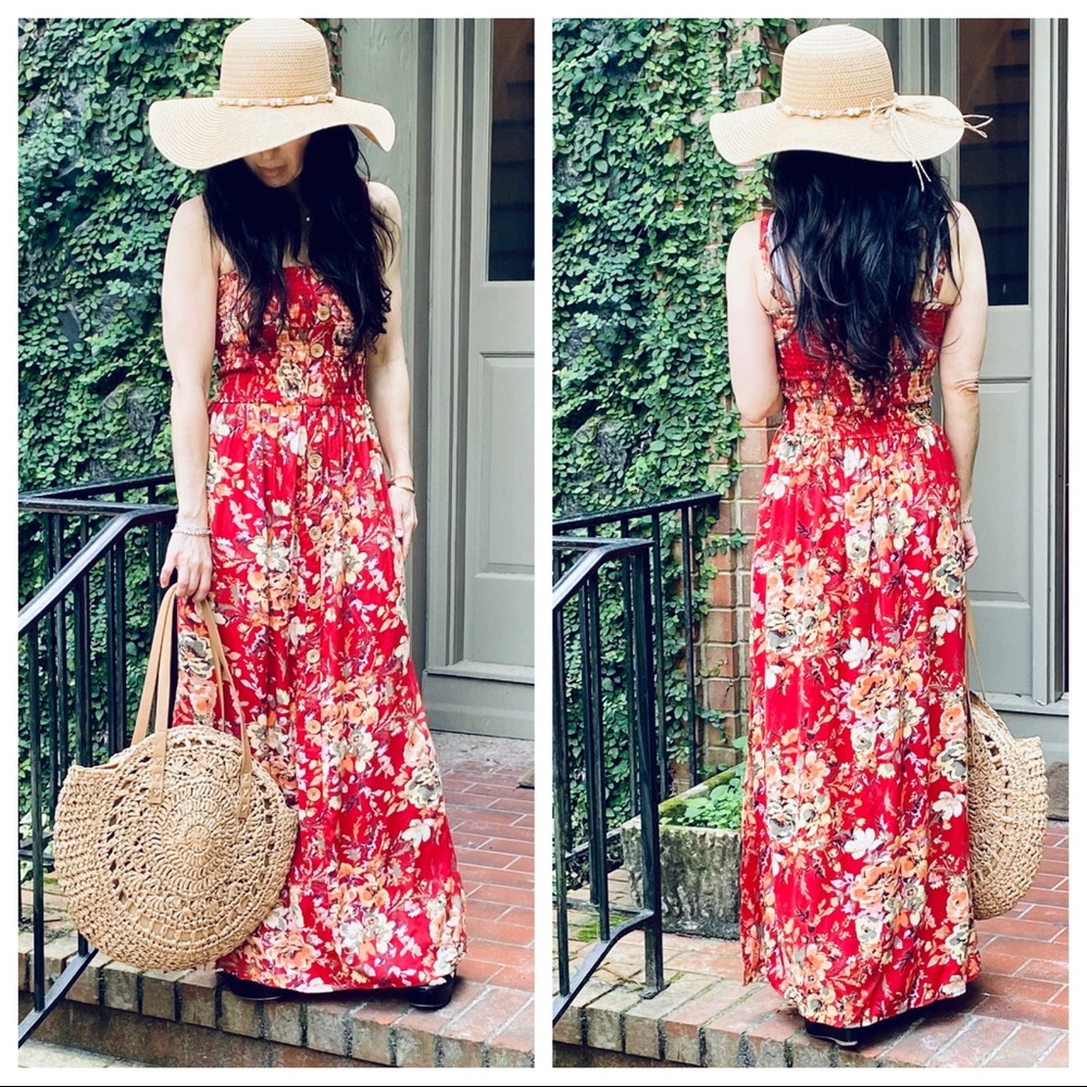 ✨LAST ONE✨SUMMER PRINT SLEEVELESS MAXI DRESS - Picture 8 of 8